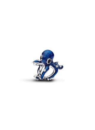 Pandora Moments silver and blue octopus charm 794706C01