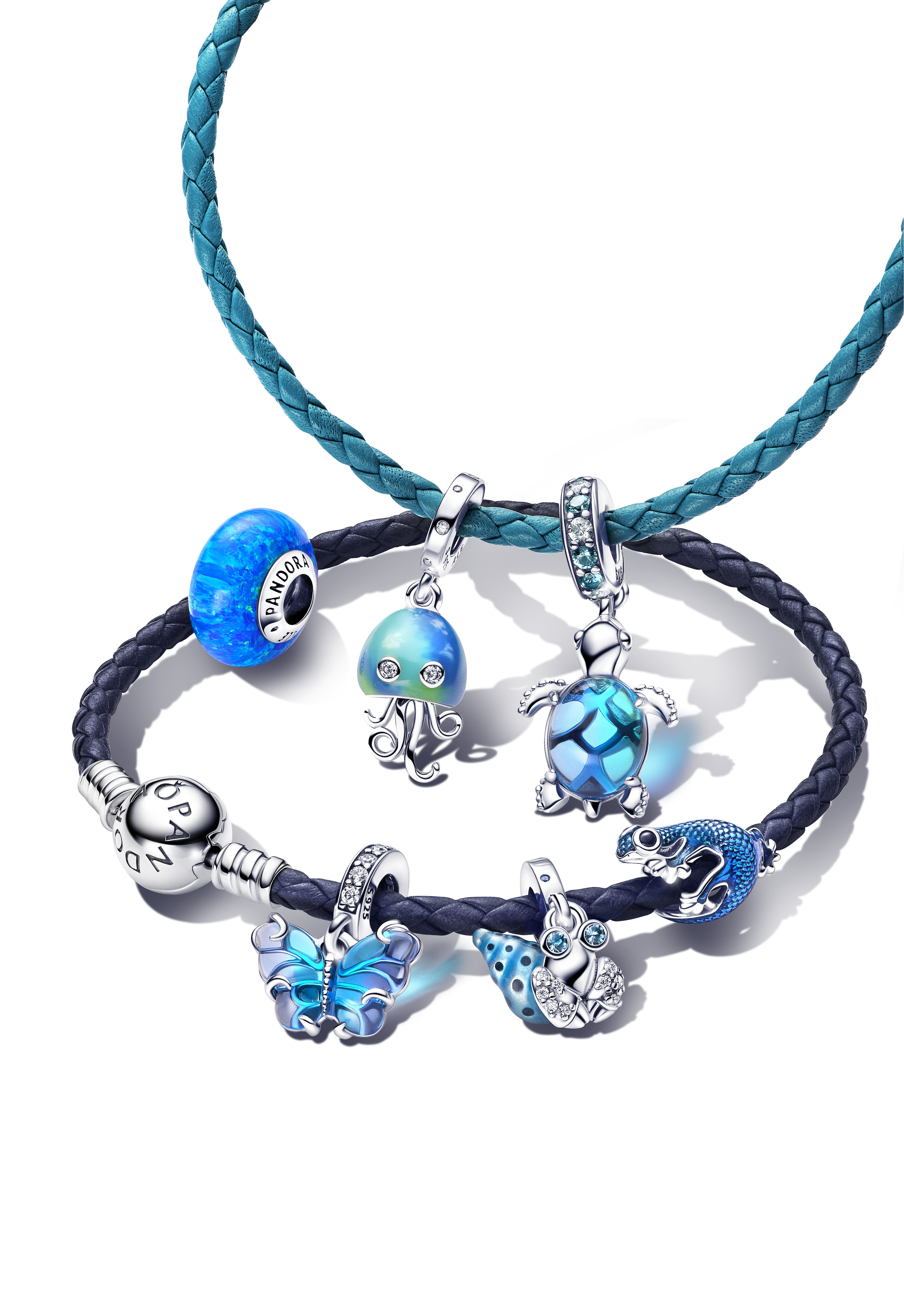 Pandora Moments Opalescent Ocean Deep Blue charm 791691C02