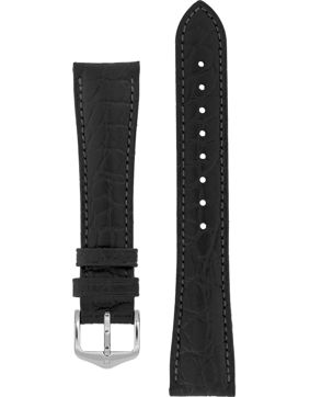Hirsch Aristocrat Black Leather Strap 038 28 0 50