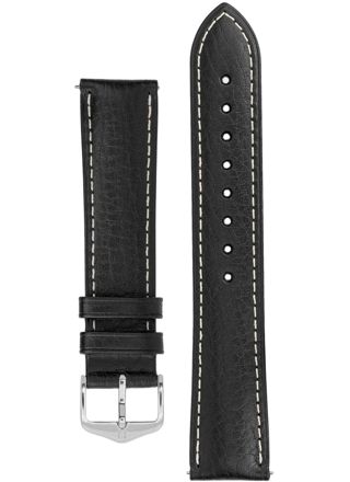 Hirsch Boston Black Leather Strap 013 02 0 50