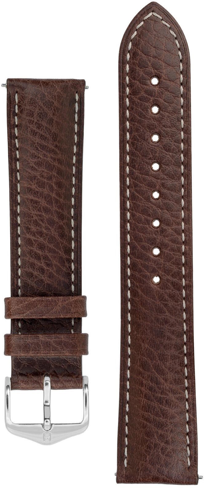 Hirsch Boston Brown Leather Strap 013 02 0 10