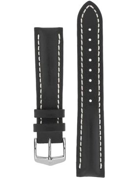 Hirsch Heavy Calf Black Leather Strap 014 75 0 50