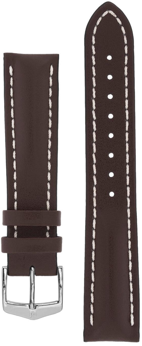 Hirsch Heavy Calf Brown Leather Strap 014 75 0 10