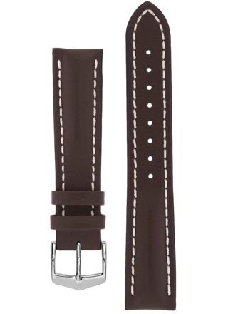 Hirsch Heavy Calf Brown Leather Strap 014 75 0 10