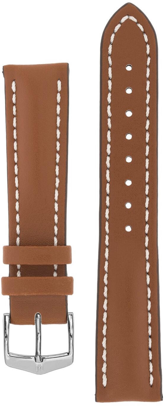 Hirsch Heavy Calf kullanruskea nahkaranneke 014 75 0 70 20mm