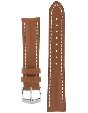 Hirsch Heavy Calf kullanbrown Leather Strap 014 75 0 70
