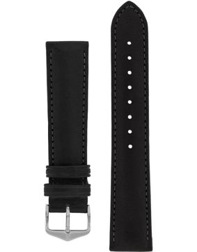 Hirsch Merino Black Leather Strap 012 06 0 50