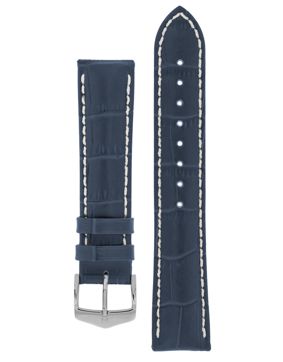 Hirsch Modena Blue Leather Strap 1030 28 80