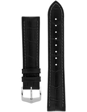 Hirsch Paul Black Leather Strap 092 50 28 0 50