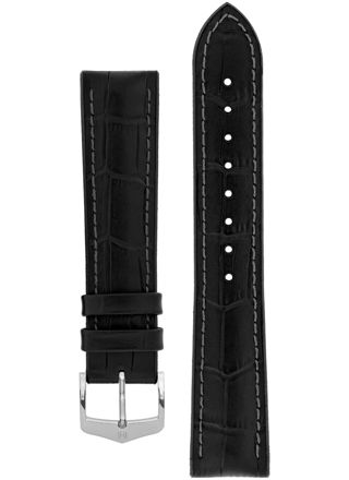 Hirsch Paul Black Leather Strap 092 50 28 0 50