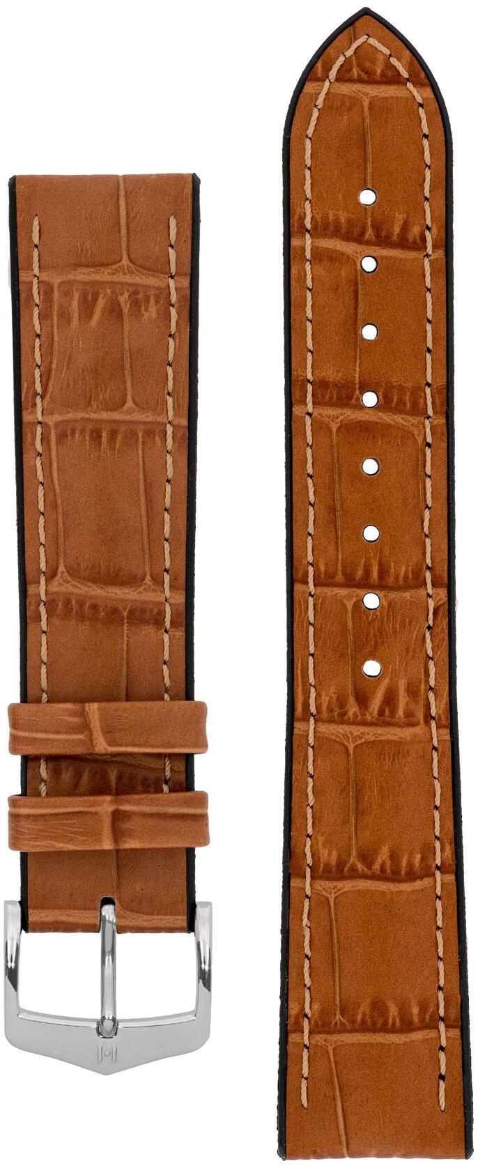 Hirsch Paul hunajanruskea nahkaranneke 092 50 28 0 75 22mm