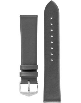 Hirsch Toronto Gray Leather Strap 037 02 0 30