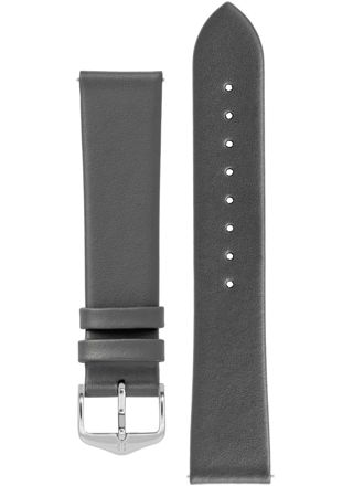 Hirsch Toronto Gray Leather Strap 037 02 0 30