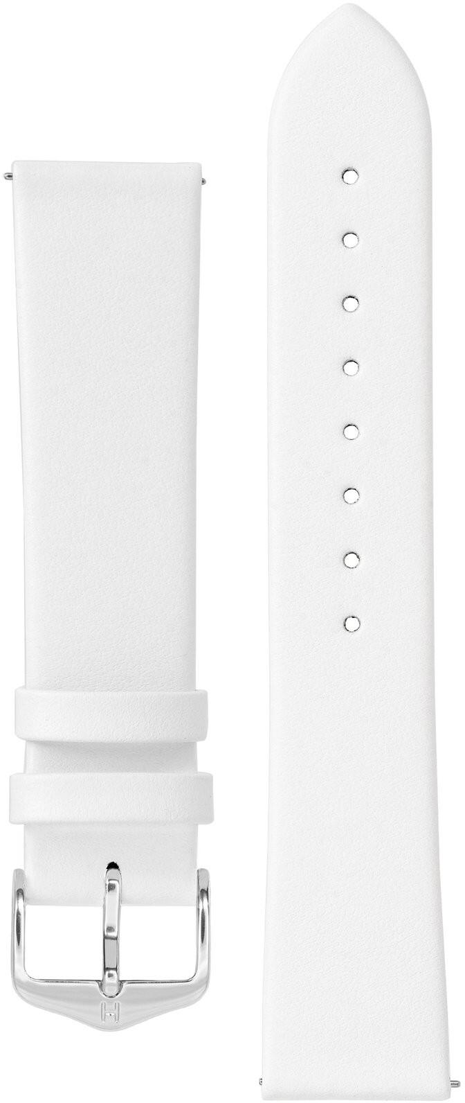 Hirsch Toronto valkoinen nahkaranneke 037 02 1 00 16mm