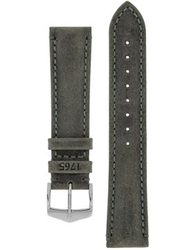 Hirsch Heritage Gray Leather Strap 050 33 0 30