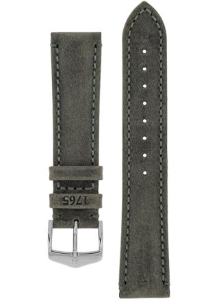 Hirsch Heritage Gray Leather Strap 050 33 0 30