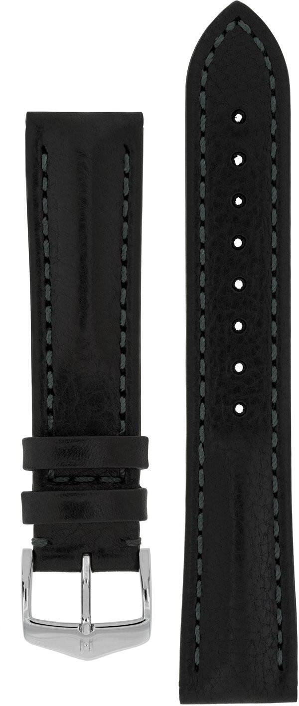 Hirsch Lucca Black Leather Strap 049 02 0 50 watchesonline