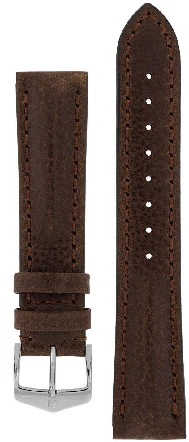 Hirsch Lucca Brown Leather Strap 049 02 0 10