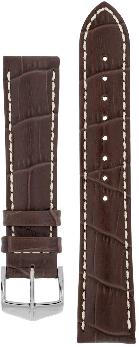 Hirsch Modena ruskea nahkaranneke 1030 28 10 22mm