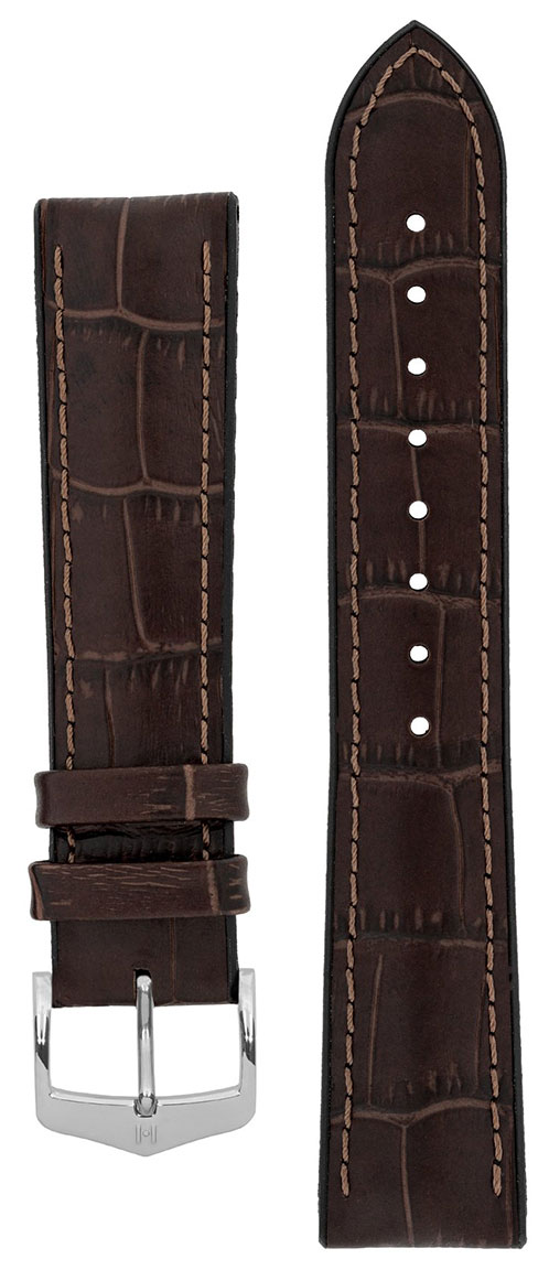 Hirsch Paul brown leather strap 092 50 28 0 10-22mm
