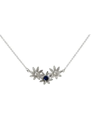 Hopeapuro Dahlia necklace blue K414