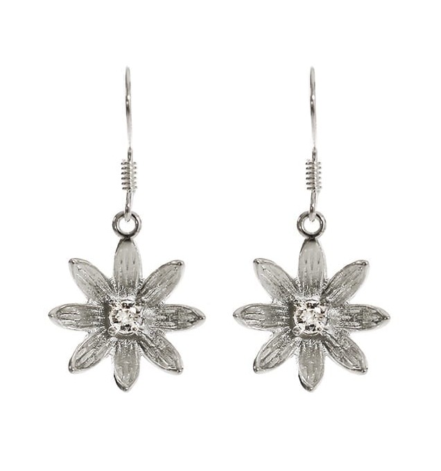 Hopeapuro Dahlia drop earrings clear big K431