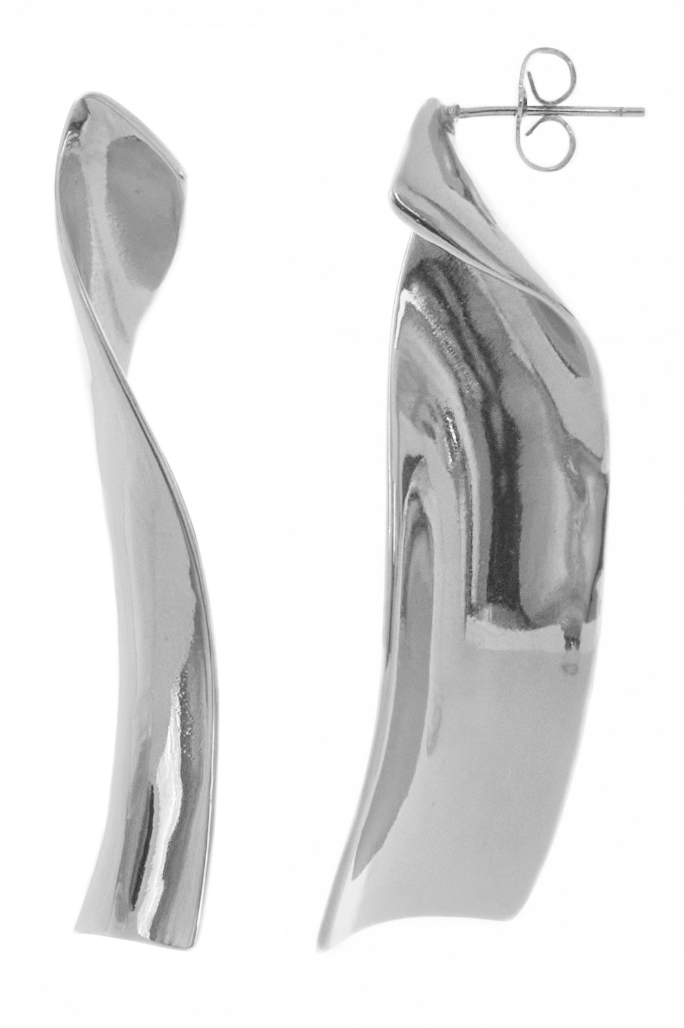 Hopeapuro Duetla earrings