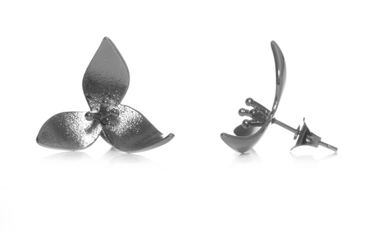 Hopeapuro Liljaana midi earrings K893