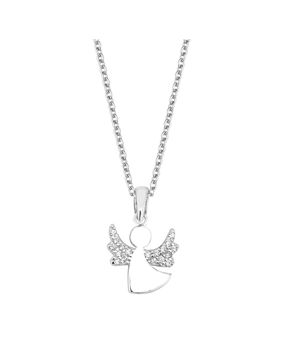 Lykka guardian angel christening pendant
