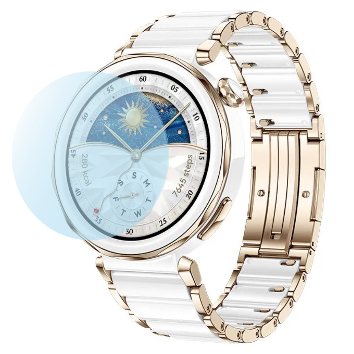 Screen protector for Huawei Watch GT5 Pro 42mm White ceramic