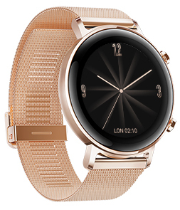 Huawei Watch GT2 42mm Gold metal strap Smart Watch 55024610 watchesonline