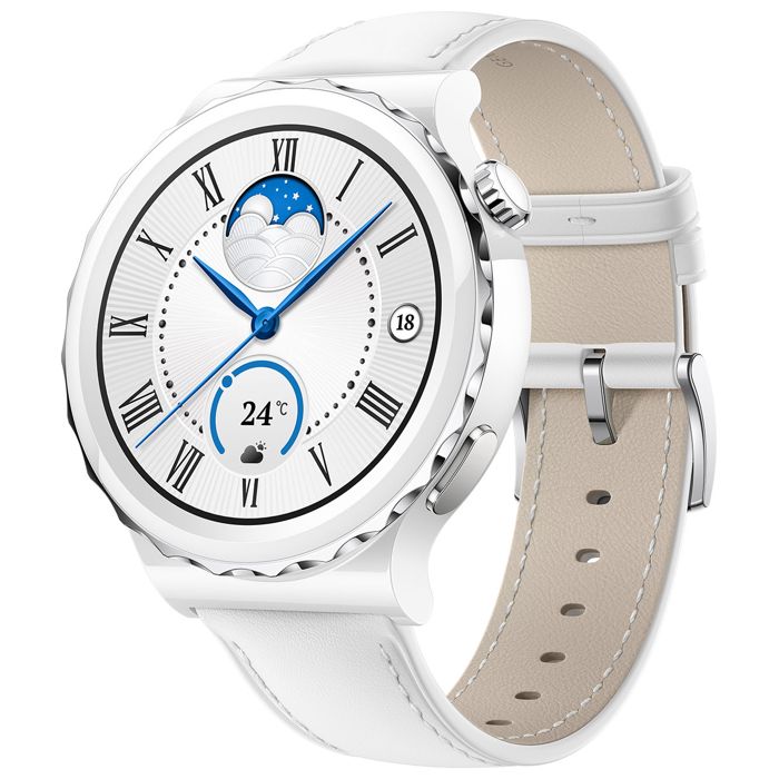 Leather Strap Huawei Gt3 Damen HUAWEI WATCH GT3 PRO 43MM WHITE