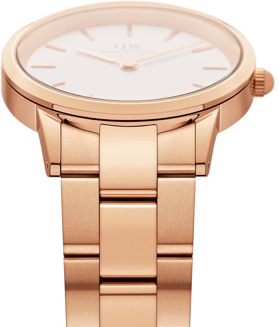 Daniel Wellington Iconic Link 36 Rose Gold White DW00100209 watchesonline
