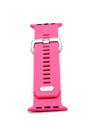 Pink silicone strap for Apple Watch 42/44/45/49 mm