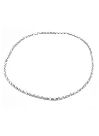 Silver anchor chain necklace 3mm F120