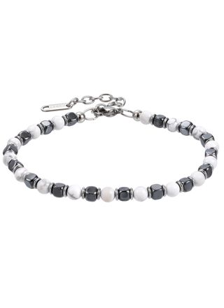 Lykka Strong Tiger eye bracelet valkoinen 19+4cm