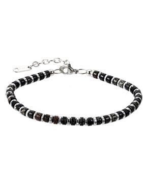 Lykken Strong lapis bracelet black 19+4cm