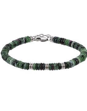 Lykken Strong zoisite green 21+2cm bracelet