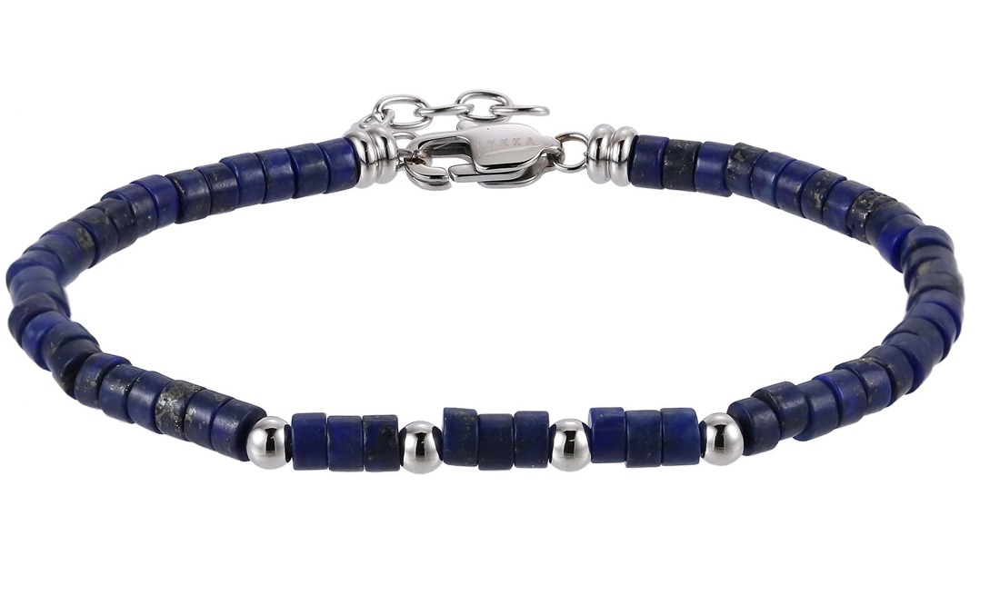 Lykka Strong jasper bracelet blue 20+2cm 