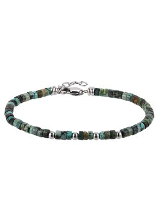Lykka Strong jasper bracelet green 20+2cm
