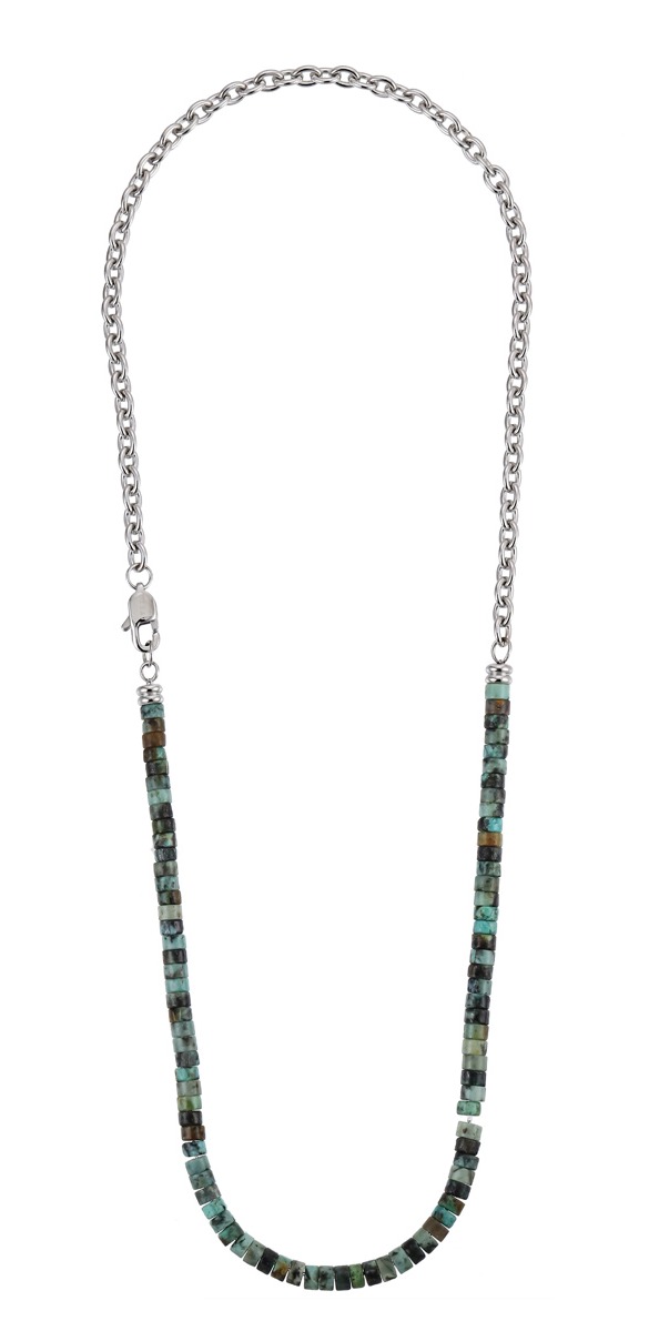 Lykka Strong jasper necklace green 50 cm 