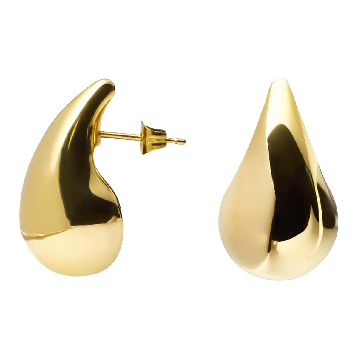 Mockberg Plain daring small golden earrings MB0189
