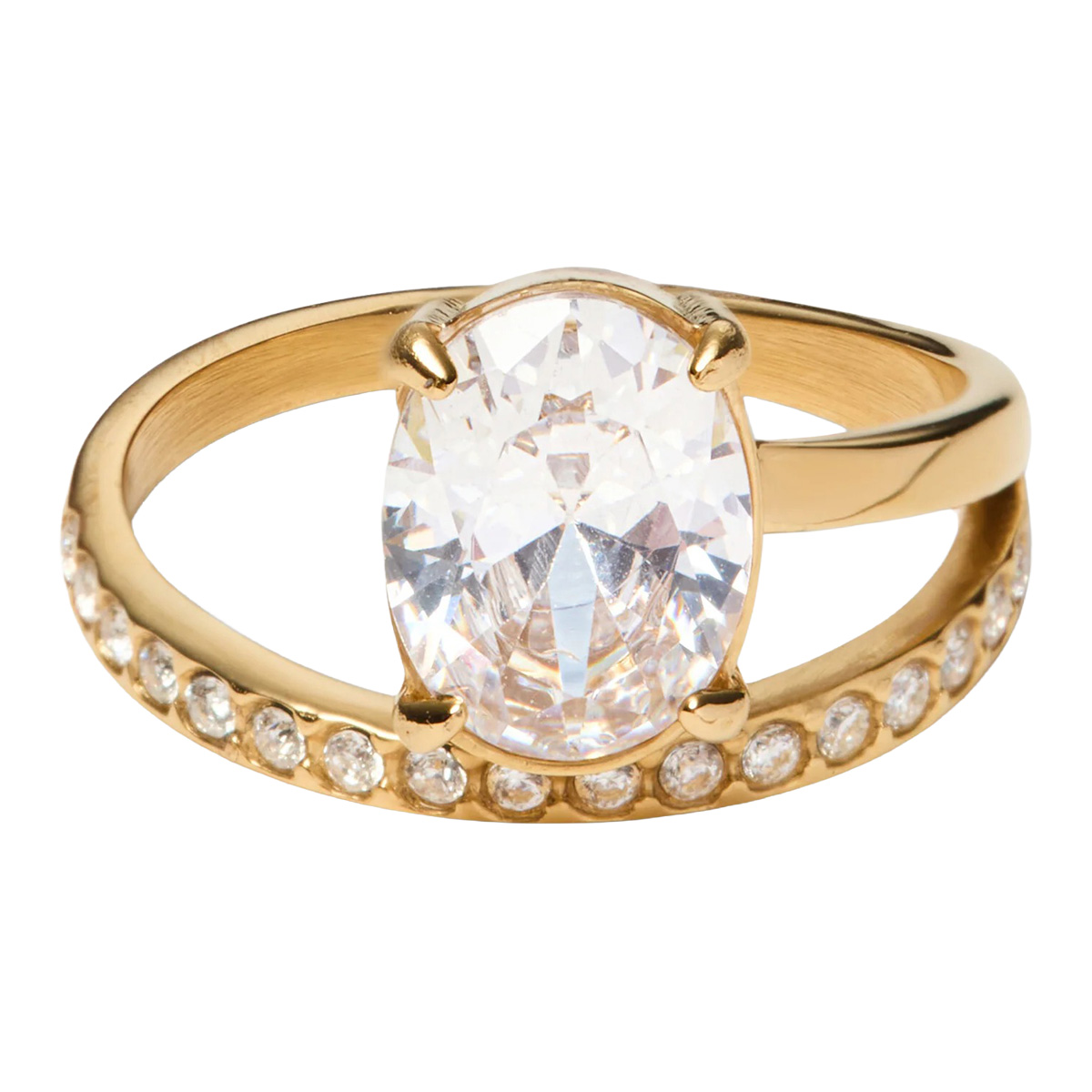 Mockberg x Leonie Hanne Vivienne Gold-Plated Ring Size 56 MB2411