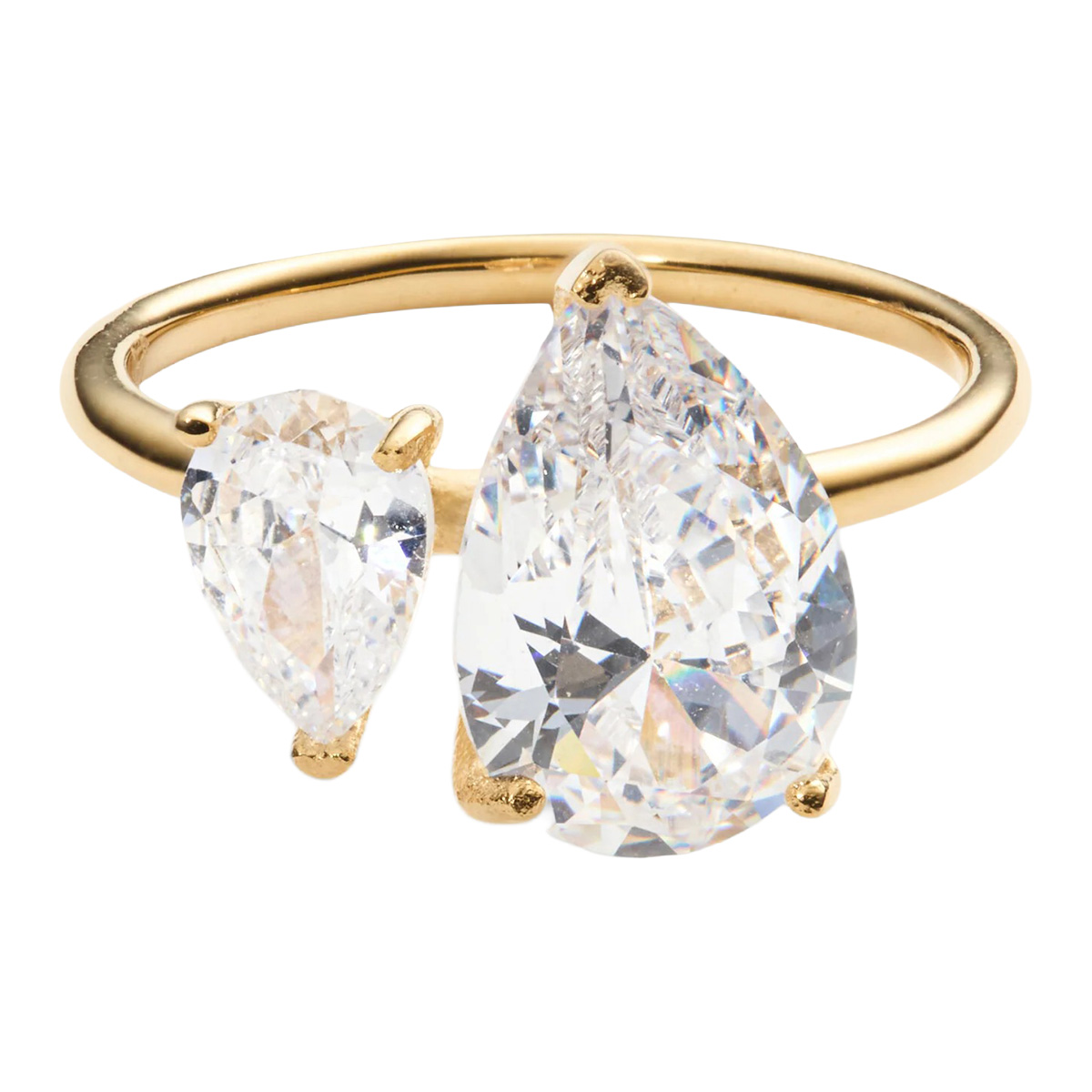 Mockberg x Leonie Hanne Aurélie Gold-Plated Ring Size 58 MB2386
