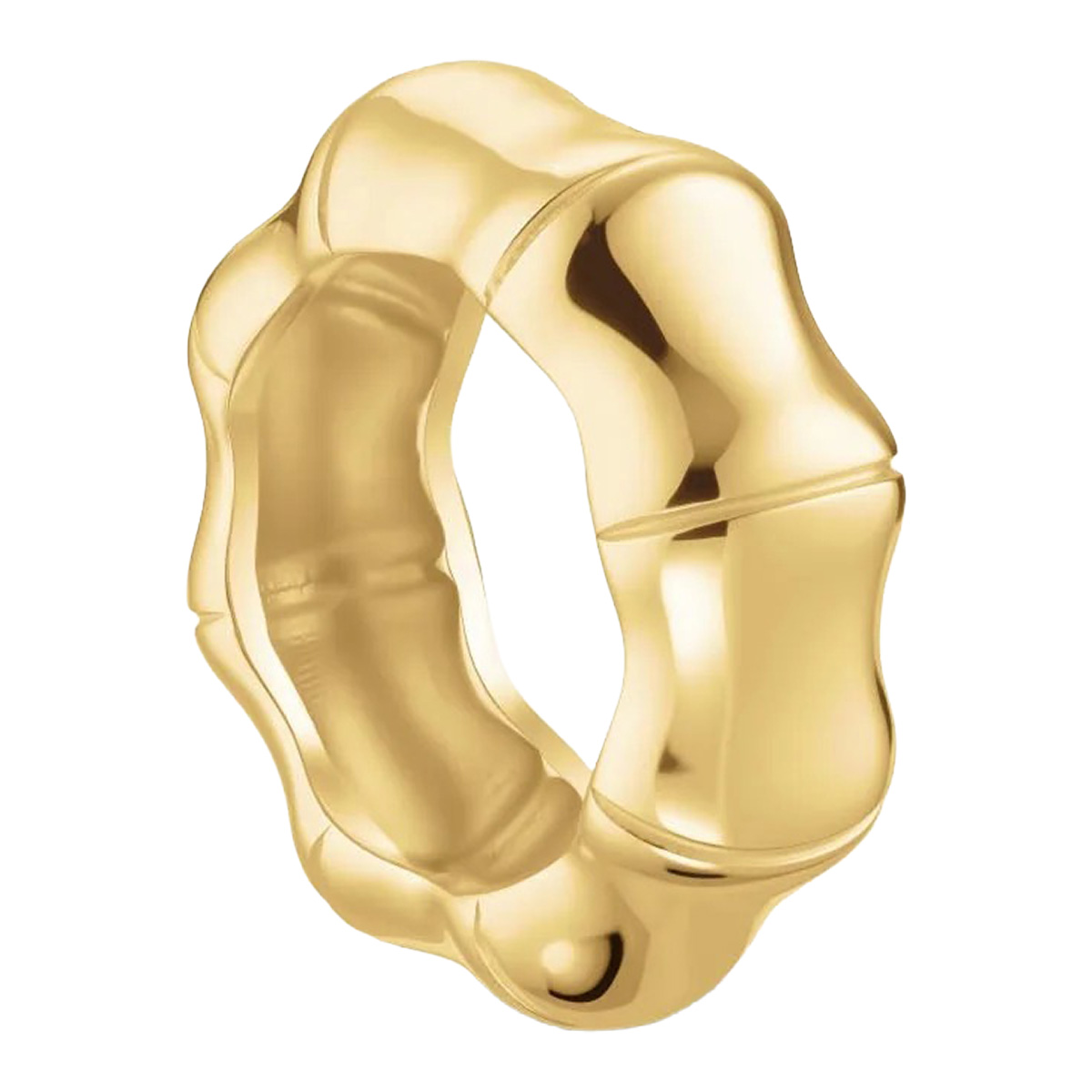 Rosefield Statement Bamboo gold-plated ring JRSB