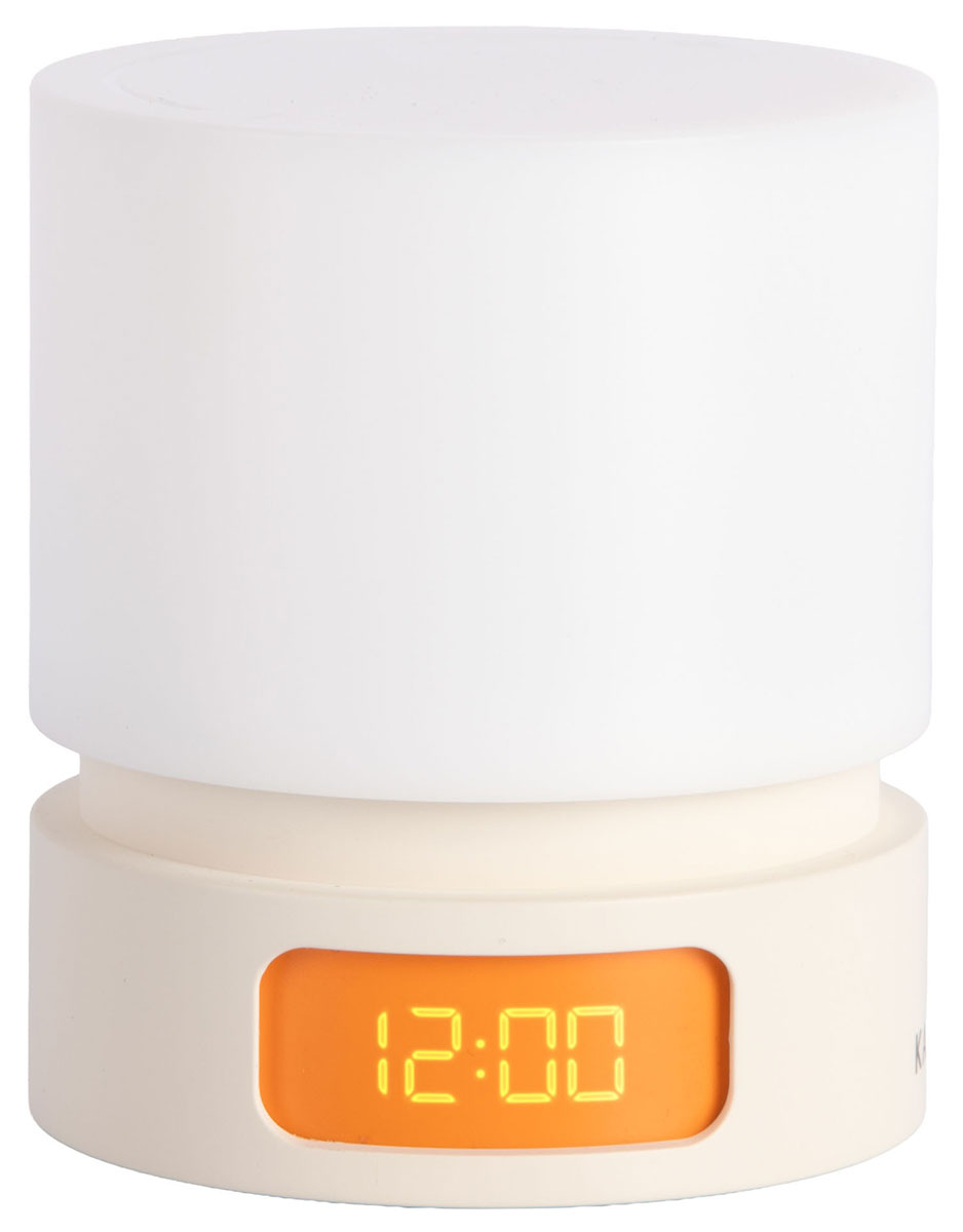Karlsson Pillar Light LED Alarm Clock Cream KA6161WH