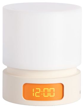 Karlsson Pillar Light LED Alarm Clock Cream KA6161WH
