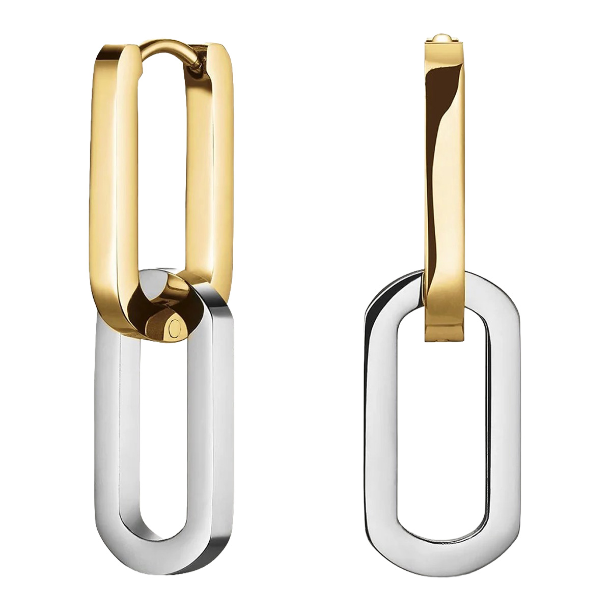 Rosefield Duotone Link earrings JEDLG-J712