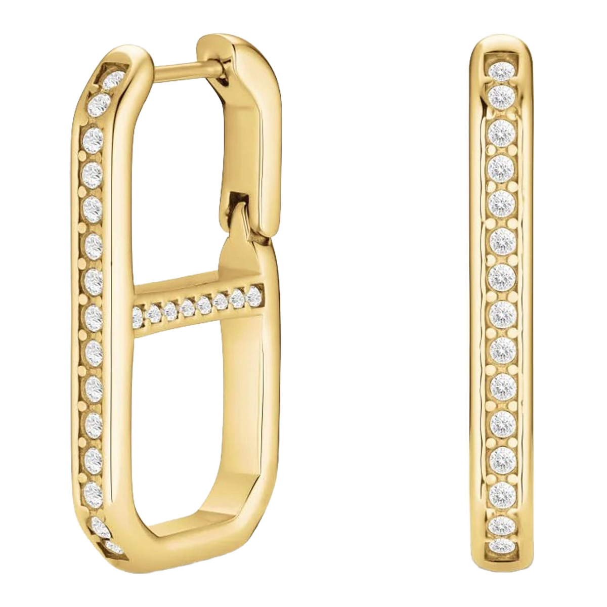Rosefield Fine Octagon gold-plated earrings JEFOG-J1179