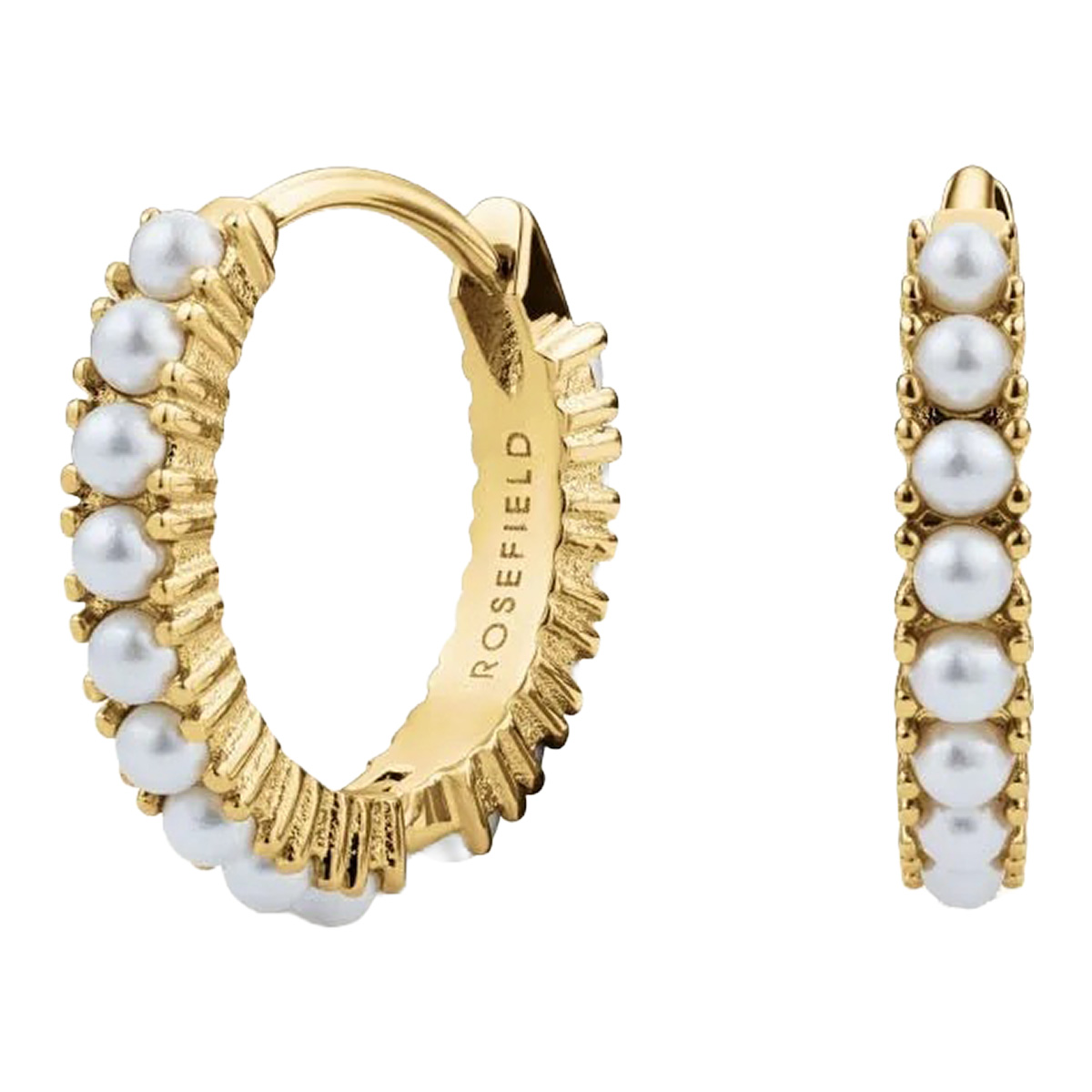 Rosefield Mini Pearl gold-plated earrings JEMPG-J805